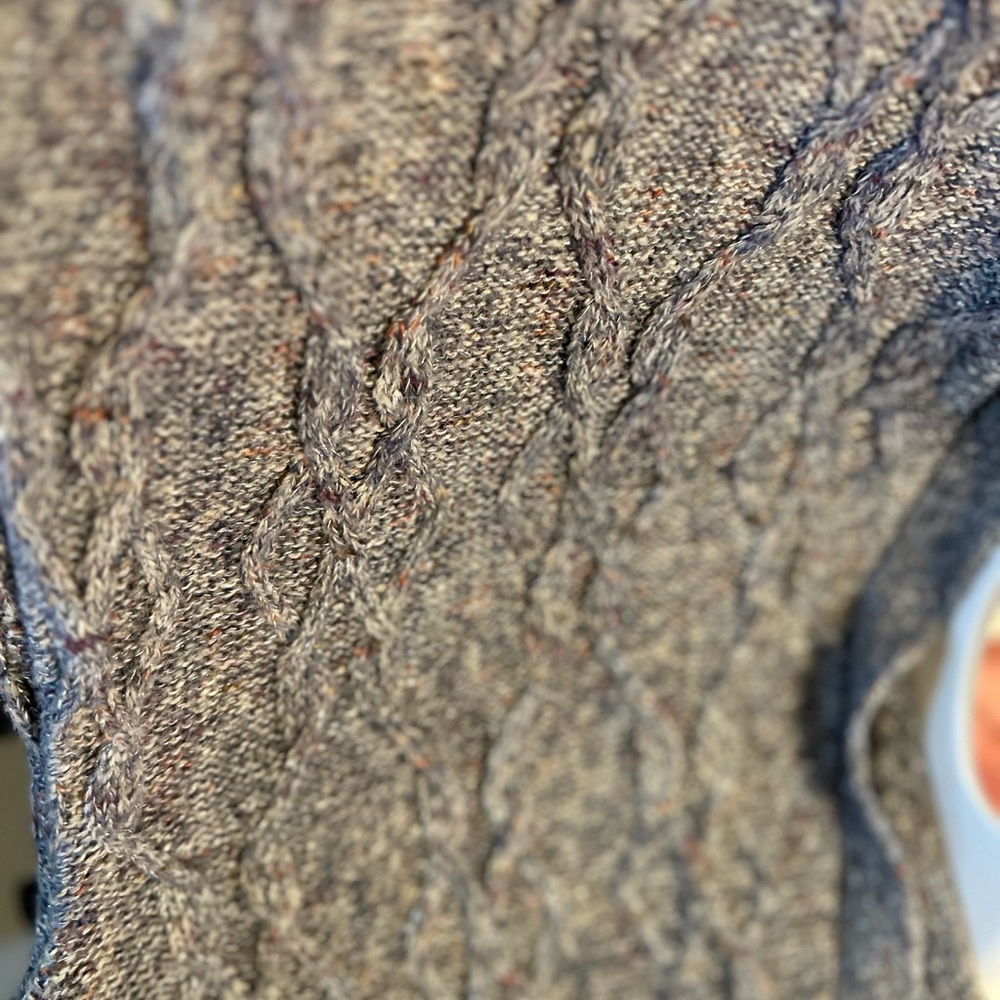 Avenue Women's Cardigan Sweater Gray With Sparkles 18/20 - Picture 7 of 7